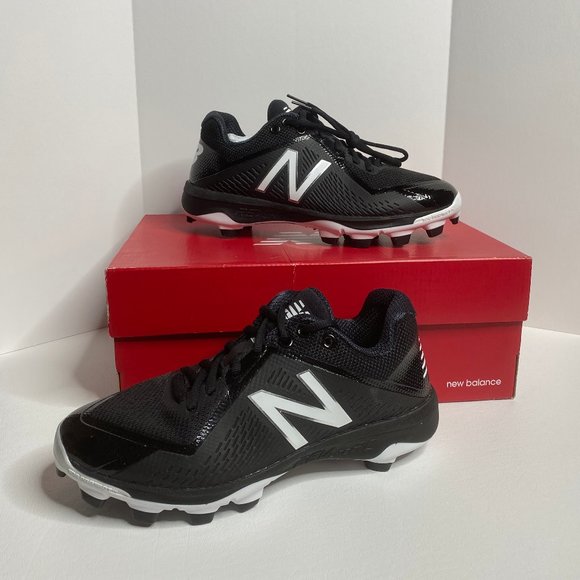 black and white new balance cleats